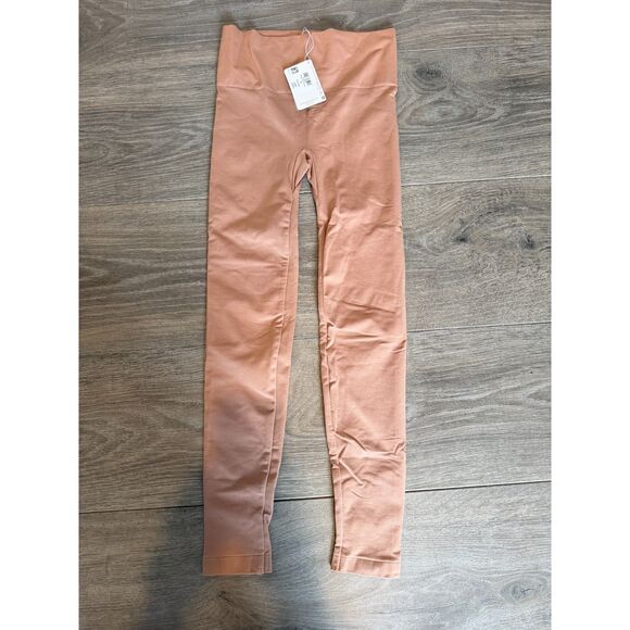 NWT Wolford Aurora Light Shape Leggings in Almond/Tan/Light Brown Small - Picture 3 of 7
